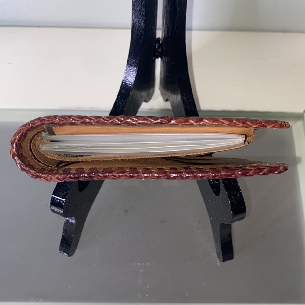 Vintage Tooled Leather Horse & Barn Country Western Wallet Billfold - Picture 4 of 16